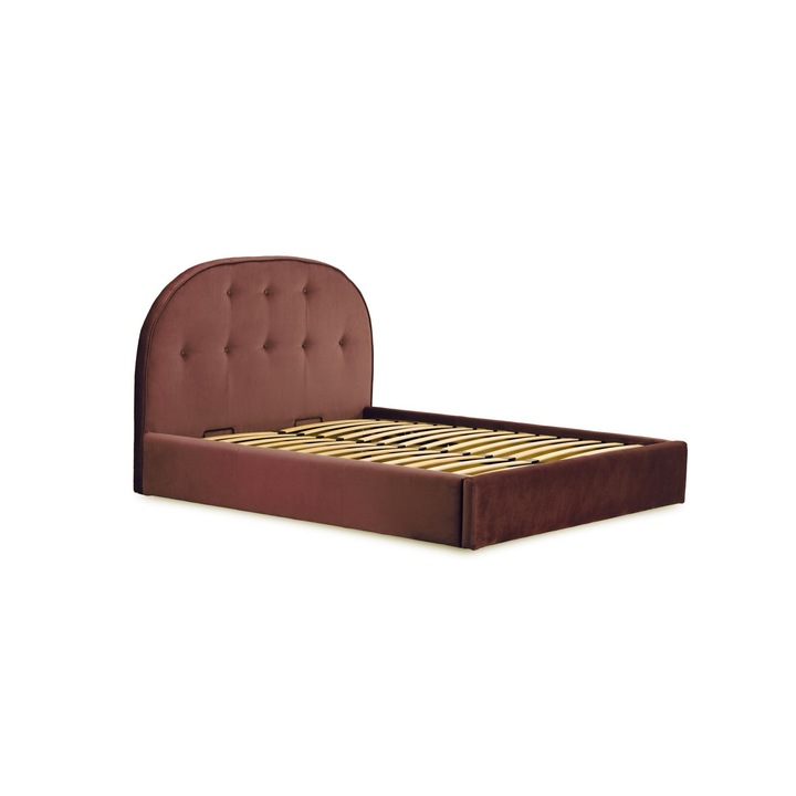 Pat Oslo, somiera fixa, louvre copper, maro, 160 x 200cm