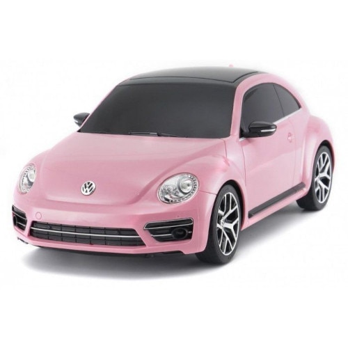 Masinuta Rastar cu Telecomanda Volkswagen Beetle, Scara 1:14, Roz