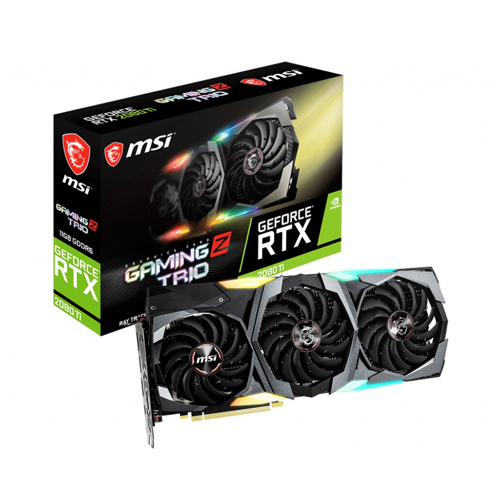 Placa video MSI GeForce® RTX™ 2080 Ti GAMING Z TRIO, 11GB GDDR6