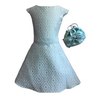 rochita casual bianca amp poseta pentru ocazii speciale brocart bleualb 146 - 152 cm 11 - 12 ani imagen 28_0_
0
