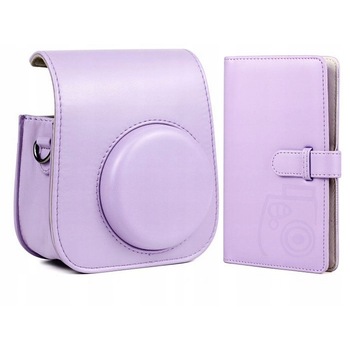 Set 2in1, Husa LoveInstant pentru Fujifilm Instax Mini 11, Album foto, 96 poze, Violet Set 2in1, Husa LoveInstant pentru Fujifilm Instax Mini 11, Album foto, 96 poze, Violet