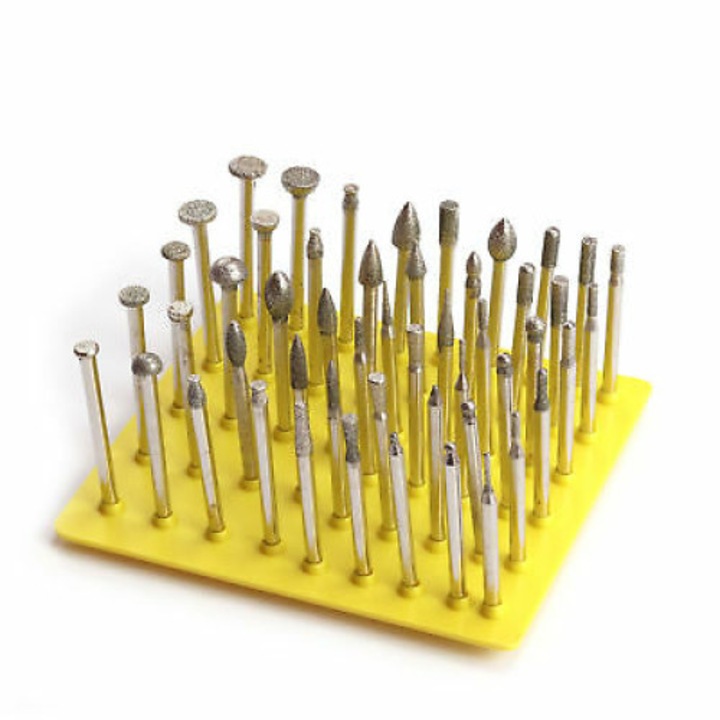 Set freze diamantate,50 piese, tija 3mm