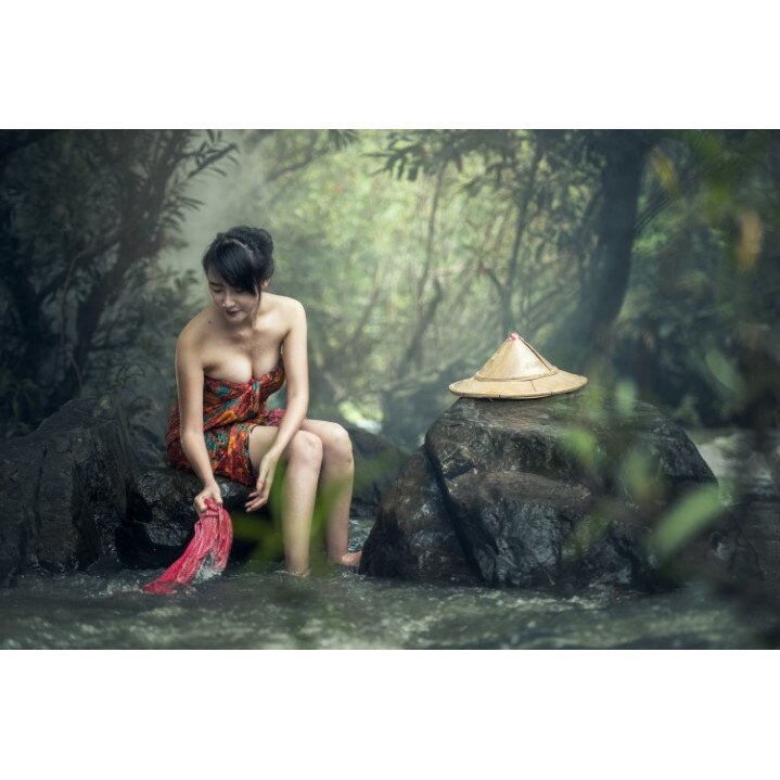 Tablou canvas 75x50 cm, model Portret fata 27