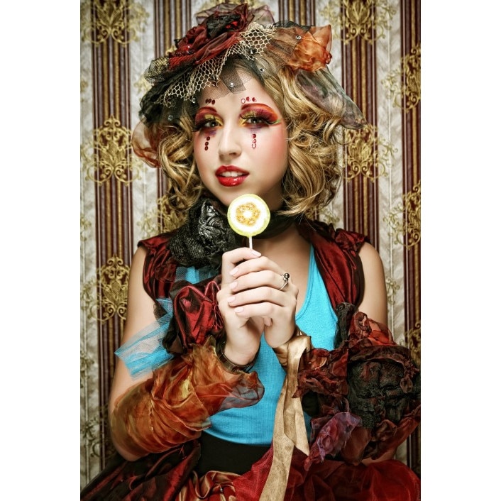 Tablou canvas 100x70 cm, model Portret fata 45