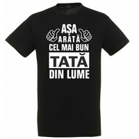 tricou pentru barbati asa arata cel mai bun tata din lumecrd print negru 3xl imagen 27_0_
0
