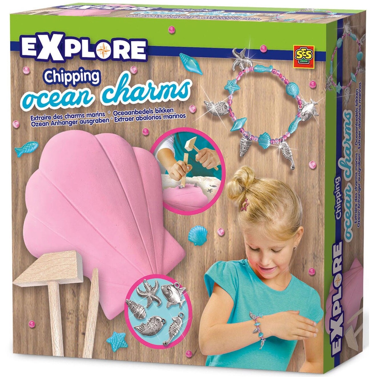 Set creativ de excavare si realizare bijuterii Ocean Charms