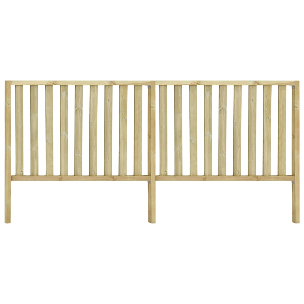 Gard de gradina vidaXL, Lemn de pin tratat, 3,58 x 1,7 m, Maro