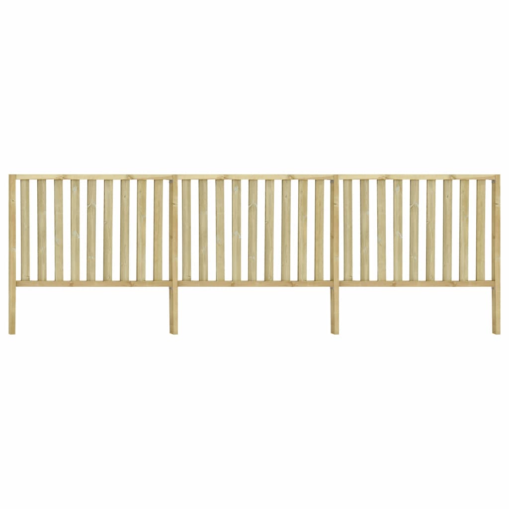 Gard de gradina vidaXL, Lemn de pin tratat, 5,34 x 1,7 m, Maro