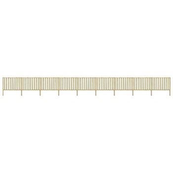 Gard de gradina vidaXL, Lemn de pin tratat, 15,9 x 1,7 m, Maro