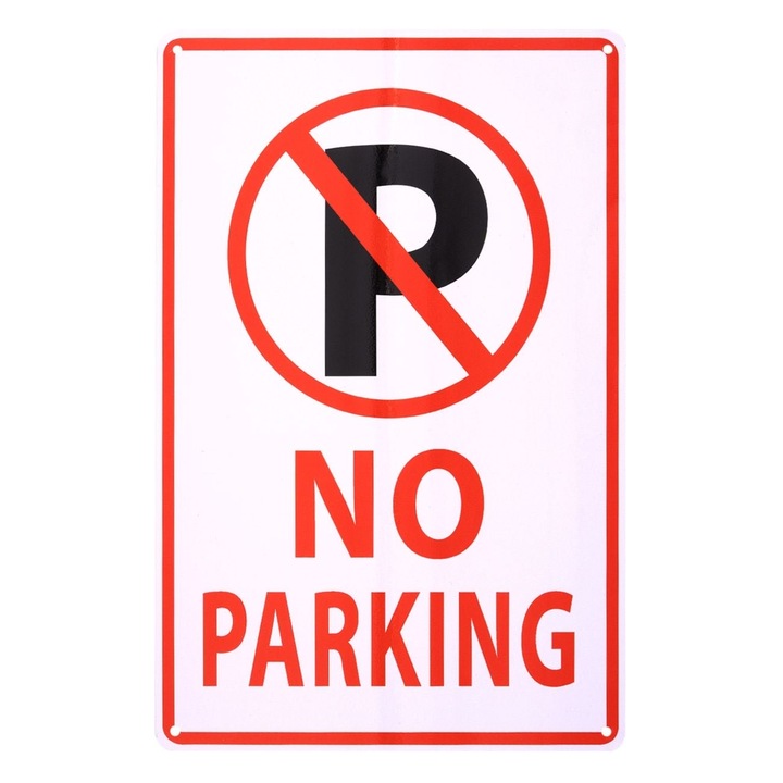 Do Not Park fémtábla, DecorCasa, 30 x 20 cm