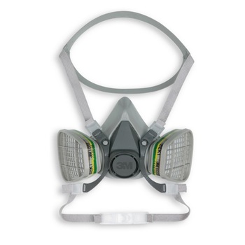 Set masca de protectie respiratorie reutilizabila 3M-6200 si 2 filtre 3M-6059, impotriva gazelor, vaporilor si particulelor Set masca de protectie respiratorie reutilizabila 3M-6200 si 2 filtre 3M-6059, impotriva gazelor, vaporilor si particulelor