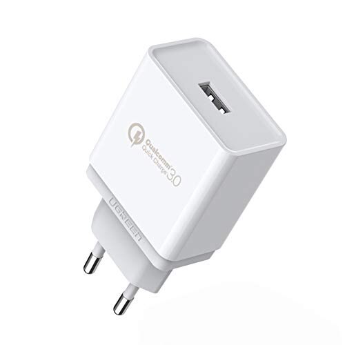 Incarcator retea UGREEN USB, Quick Charge 3.0, Alb