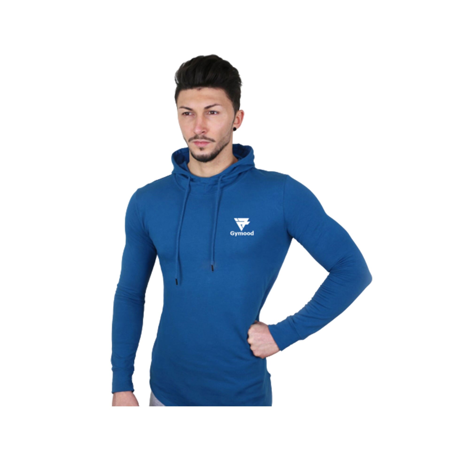 Hanorac Sport Akary, bumbac, albastru, S