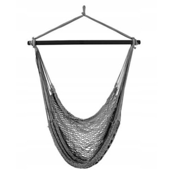 Scaun agatat Summer Dream pentru gradina , terasa sau interior , bumbac + Bara de lemn si nod de agatare incluse Scaun agatat Summer Dream pentru gradina , terasa sau interior , bumbac + Bara de lemn si nod de agatare incluse