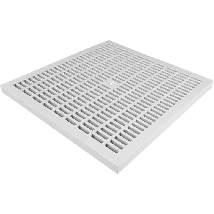 Gratar Plastic Base, VODALAND, Gri, grila, pentru camin patrat tip I, A15, 400x400