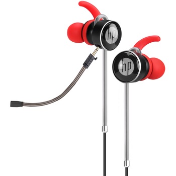 Casti HP DHE-7004, in-ear, Jack 3.5mm, rosu Casti HP DHE-7004, in-ear, Jack 3.5mm, rosu