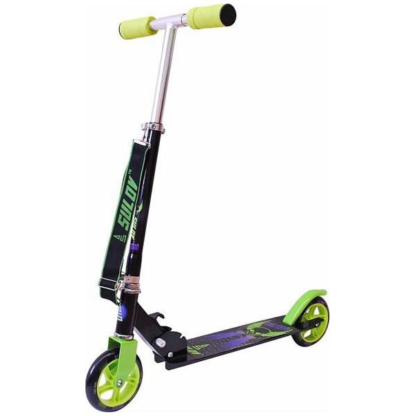 Trotineta pliabila DHS RELIGIO 145mm Negru/Verde, pentru copii