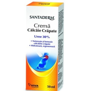 Crema pentru calcaie crapate Santaderm, 50 ml Crema pentru calcaie crapate Santaderm, 50 ml