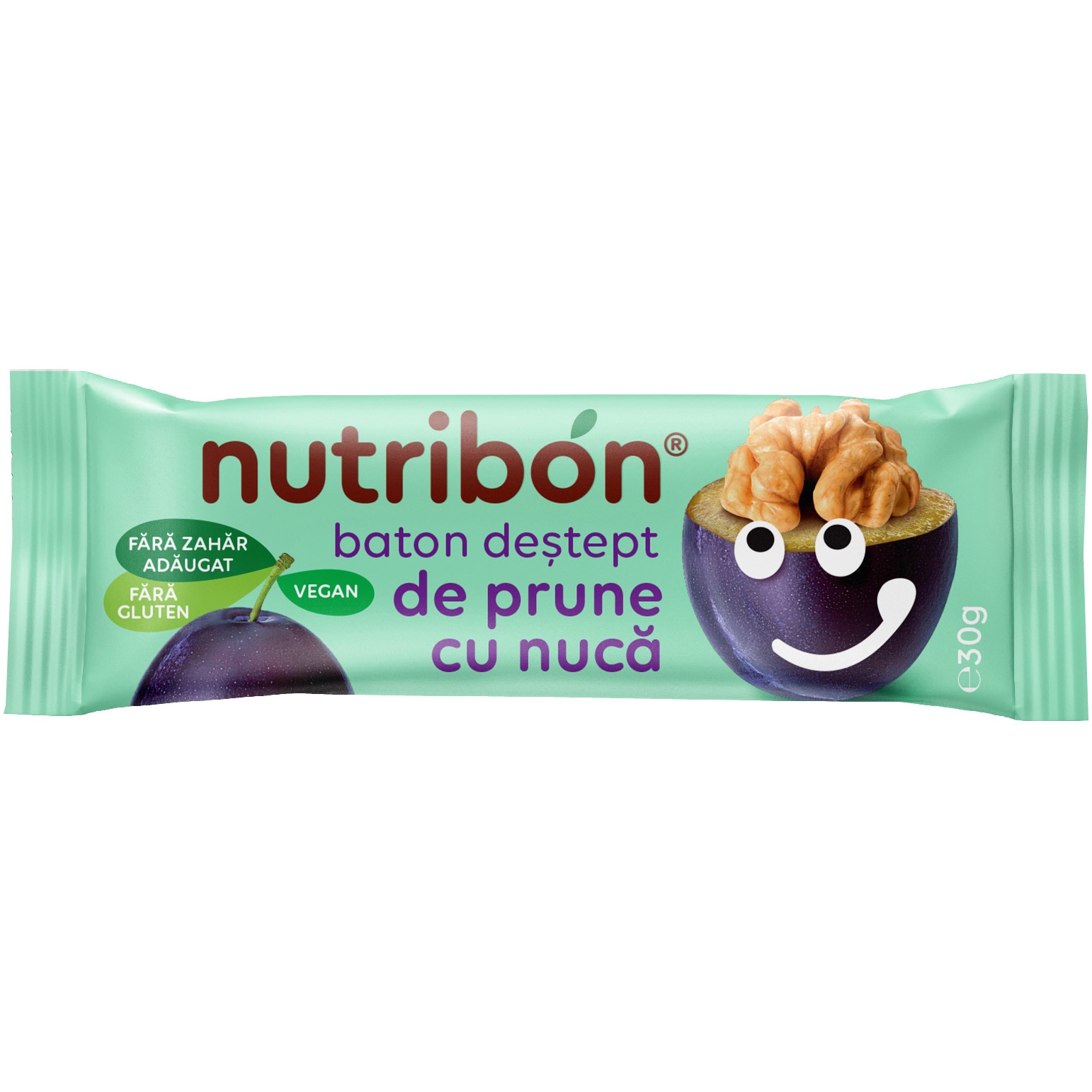 Baton de prune cu nuca Nutribon, 30g