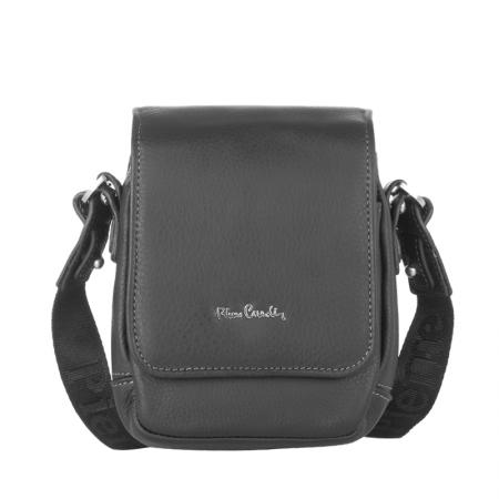 Geanta barbati Pierre Cardin ,PCL6079B,Piele naturala,Negru