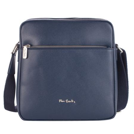 Geanta barbati Pierre Cardin ,PCL1800E,Piele naturala,Albastru