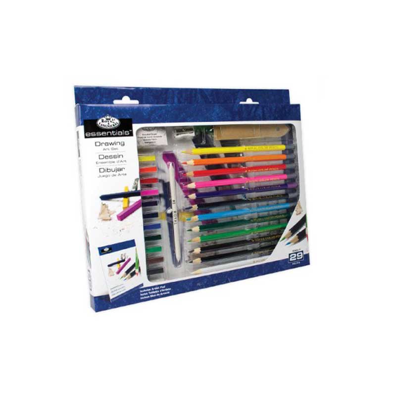 Trusa pentru desen si colorat Essentials 29 de piese