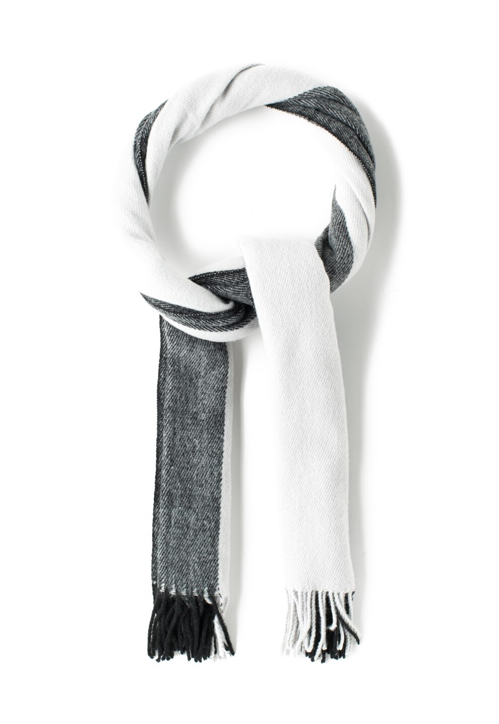 Pieces Fular gri cu negru Viram - eMAG.ro
