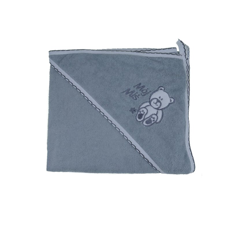 Prosop 80 x 80 cm cu gluga de baie Terjan 303-G, Gri