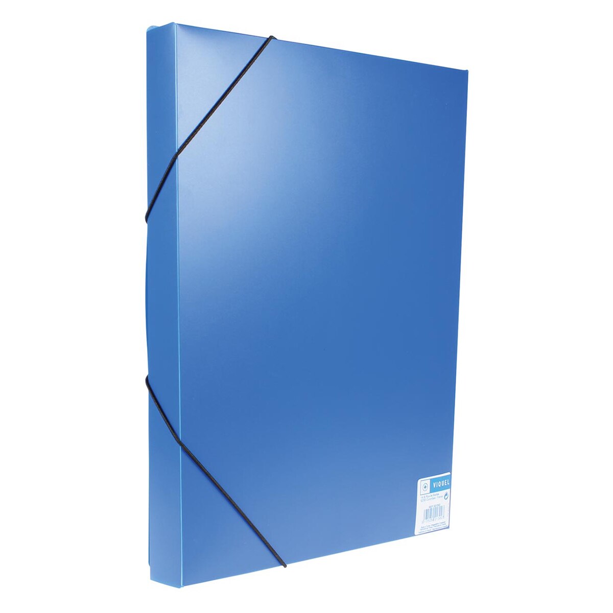 Mapa Coolbox Viquel 021302, 250 x 330 x 30 mm, inchidere cu elastic, albastra