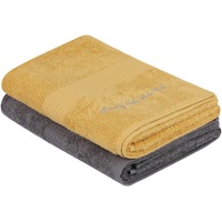 set 2 prosoape beverly hills polo club 100 bumbac 480 grm 70 x 140 cm gri inchis mustar imagen 39_0_
0