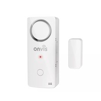 Senzor securitate si antiefractie cu alarma, marca Onvis pentru casa inteligenta, compatibil Apple Homekit, functie suplimentara masurare temperatura si umezeala
