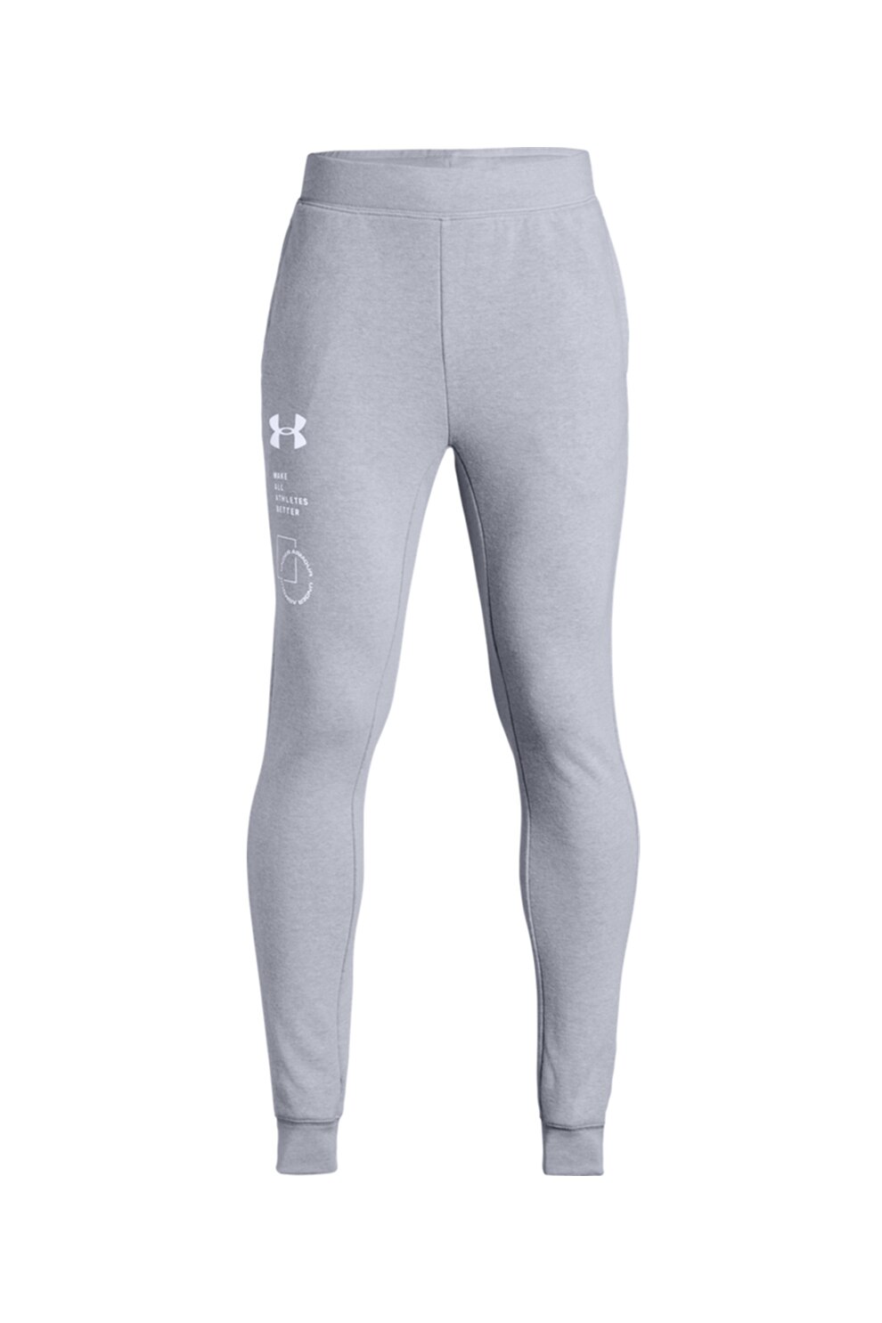 Under Armour, Pantaloni pentru fitness Rival, Gri melange, XS