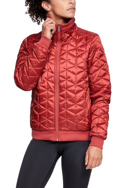 Under Armour, Jacheta cu vatelina, pentru fitness Reactor, Caramiziu, XS