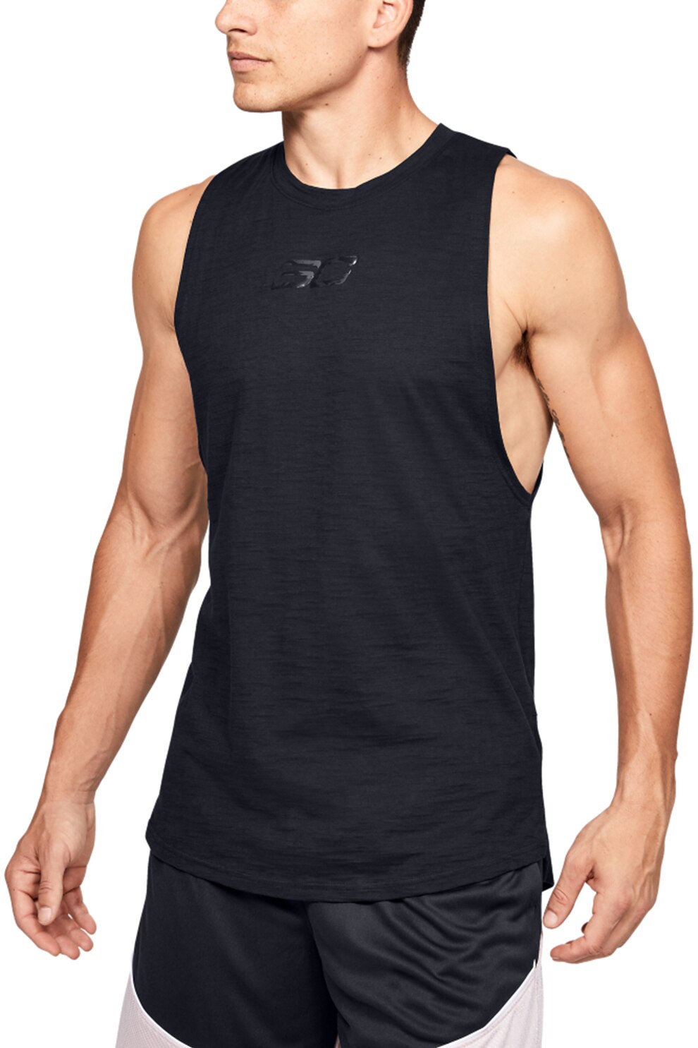 Under Armour, Top elastic, pentru baschet SC30™, Negru