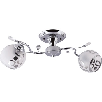 Lustra Luminita Crom 2XE27 60W Crom 270 milimetru Lustra Luminita Crom 2XE27 60W Crom 270 milimetru