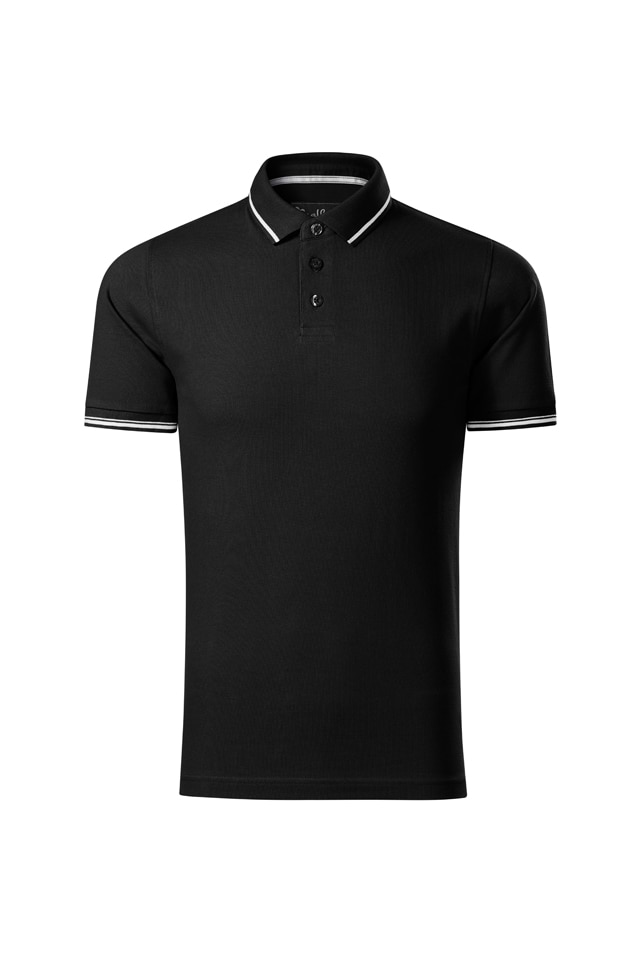 Tricou polo premium de barbati, Perfection Plain, Negru