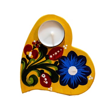 Suport lumanare Valentine, Gifty, MS-012, Galben Suport lumanare Valentine, Gifty, MS-012, Galben