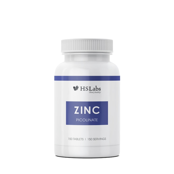 Хранителна добавка, HS LABS, ЦИНК Пиколинат ZINC Picolinate, 15 mg, 150 таблетки