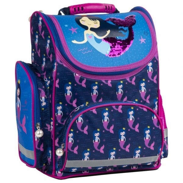 Ghiozdan scoala Sirena, multicolor