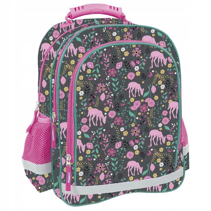 Rucsac scoala cerb, multicolor