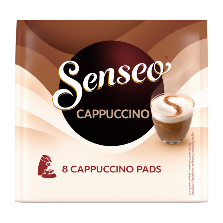 Кафе дози SENSEO Cappuccino, 8 напитки, 92 гр