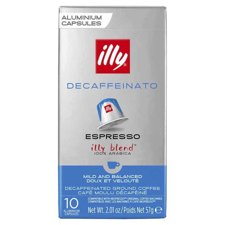 Set 10xCapsule cafea, Illy, Espresso Decaffeinato
