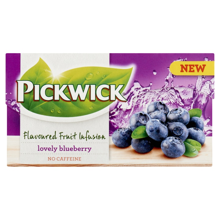 Pickwick Fruit Fusion fekete áfonya ízű gyümölcs tea, 20 x 2 g
