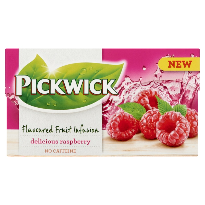 Pickwick Fruit Fusion málna ízű gyümölcs tea, 20 x 2 g
