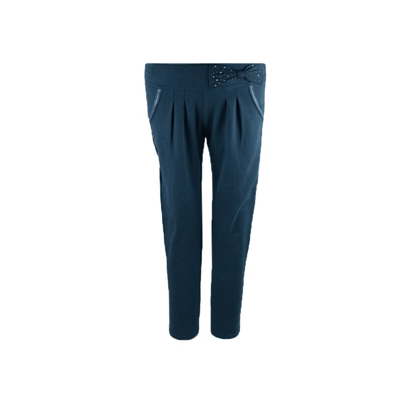 Pantaloni casual pentru fete Atut 5125, Negru, 146 cm
