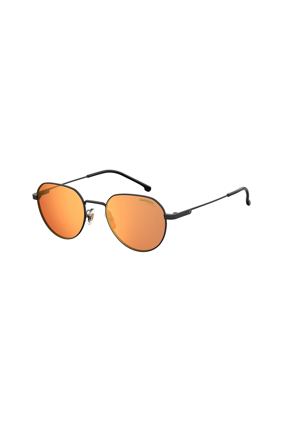 Carrera, Ochelari de soare aviator unisex, cu lentile oglinda, Negru, 48-19-135 Standard