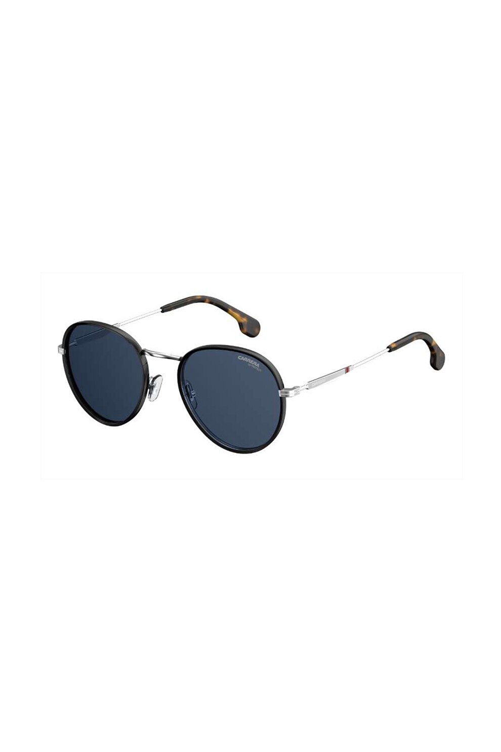 Carrera, Ochelari de soare rotunzi unisex, Albastru inchis/Argintiu, 52-21-145 Standard