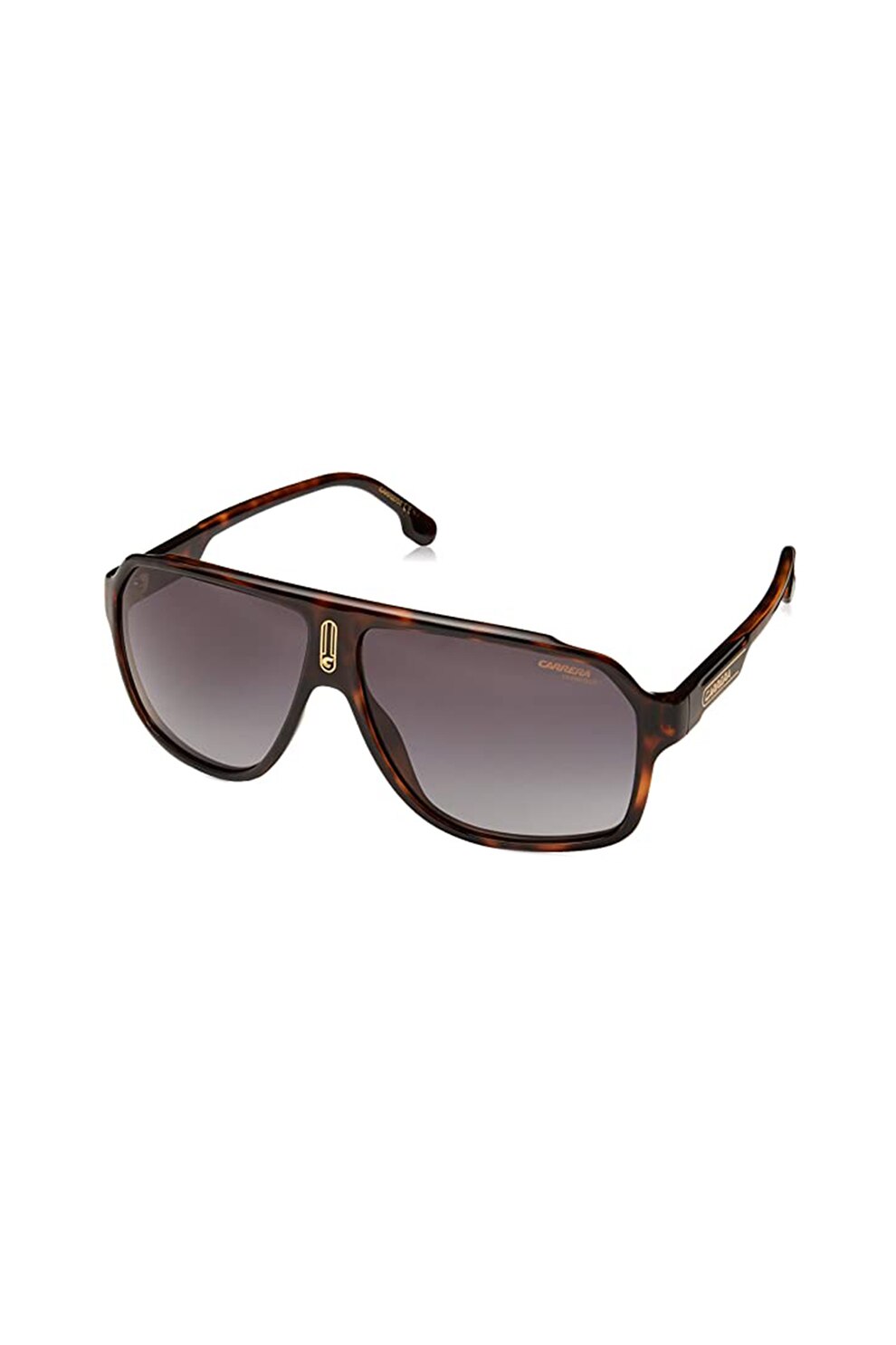 Carrera, Ochelari de soare dreptunghiulari, Maro inchis tortoise, 62-11-140 Standard