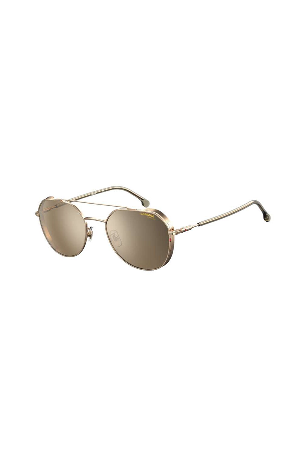 Carrera, Ochelari de soare unisex aviator, Auriu, 56-20-145 Standard