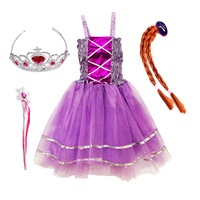 rochie de printesa disney mov din tull si aplicatii stalucitoare cu 3 accesorii ideala petreceri si aniversari ak4518 imagen 30_0_
0